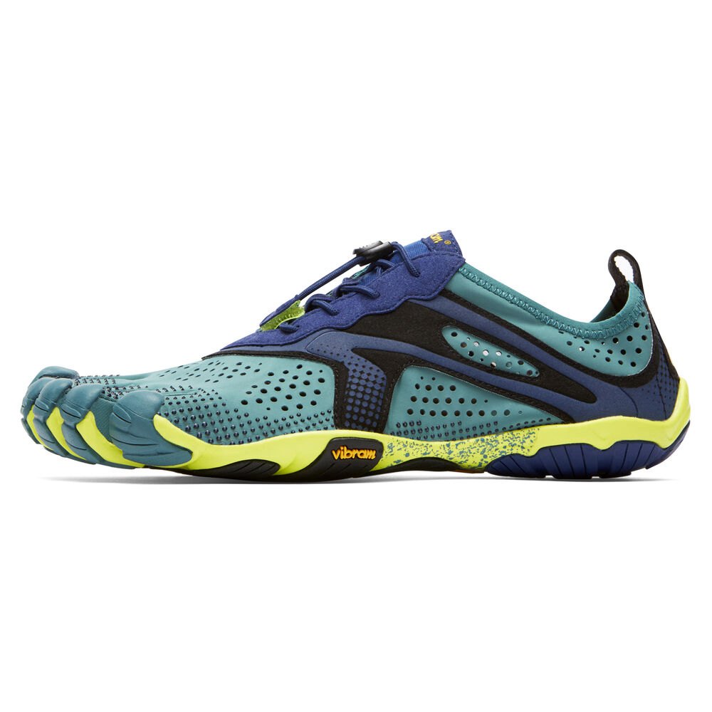 Vibram Five Fingers Mens Running Shoes - Navy - V-Run - 06738-QGXN